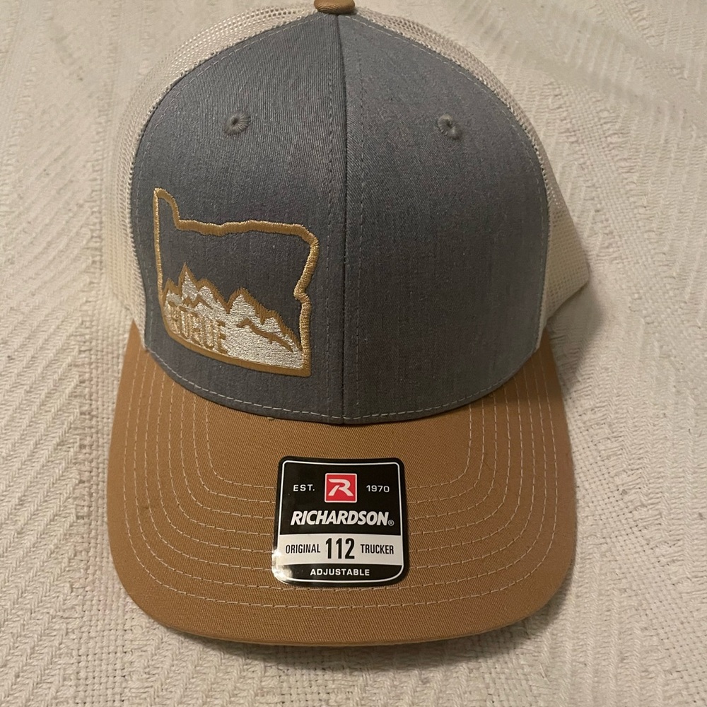 Richardson Gray and Tan Trucker Hat